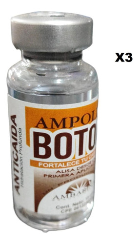 Ampolla Botox Ambarina 15 Ml X 3unid Black&white