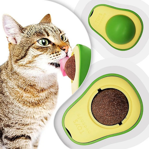 Juguete En Forma De Aguacate Y Bola Con Catnip Para Gato