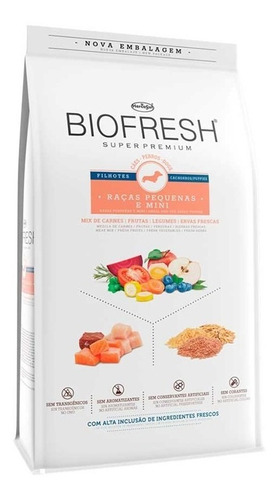 Alimento Perro Cachorro Biofresh Raza Pequeña 3 Kg. Np