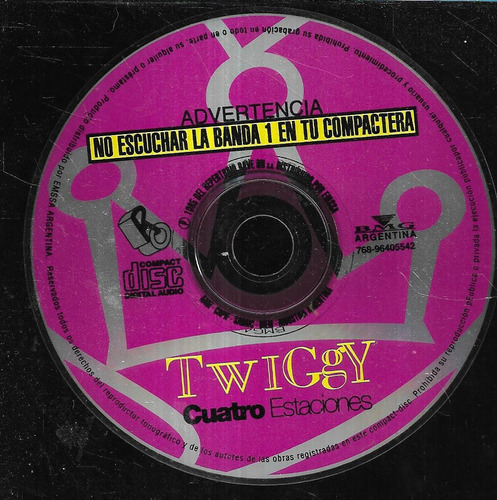 Twiggy Album Cuatro Estaciones Sello Bmg Cd S/portada 