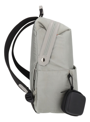 Airpack Portalaptop Mochila Ejecutiva Urban Chic Color Gris Diseño De La Tela Lisa