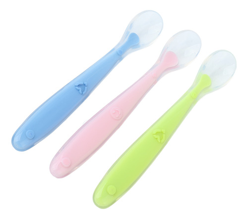 Cucharas De Silicona Blanda Para Bebés De Primera Etapa Para