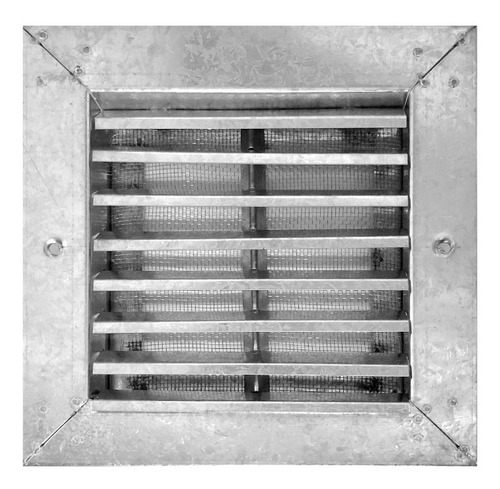 Rejilla Ventilacion 15x15 Fija - Con Mosquitero Galvanizada