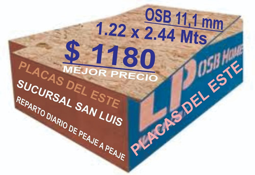 Placa Chapon Osb 11,1 Mm 122 X 244 Placas Del Este San Luis