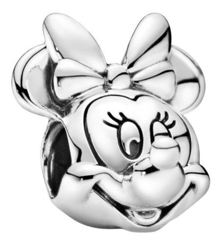 Charm Dije Pulsera De Plata 925 Retrato Minnie Mouse