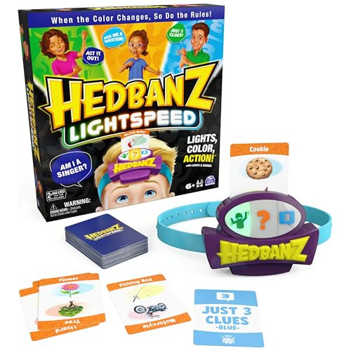 Juego Hedbanz Lightspeed Con Luces Y Sonidos | Juegos Famili