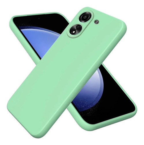 Funda Silicona Case Premium Con Felpa Para Xiaomi Turquesa Xioami Redmi 13c