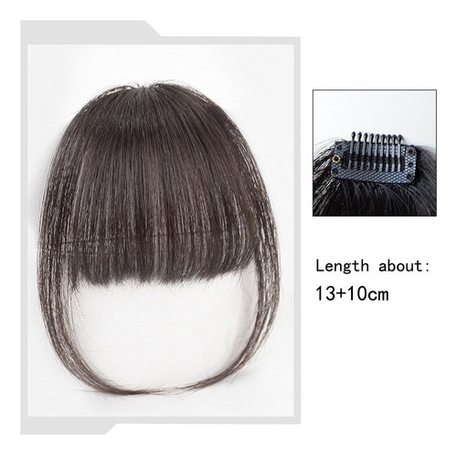 Cerquillo Extensión Postizo Clip Flequillo Coreano