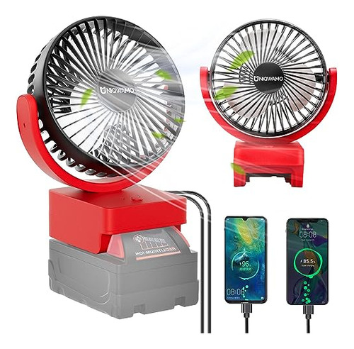 Ventilador Porttil Recargable Para Batera Milwaukee M18 18v