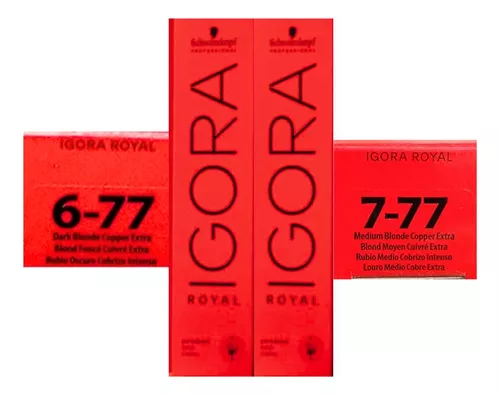 Igora Royal Tintura - 7.77 - LOURO MÉDIO COBRE EXTRA : : Beleza