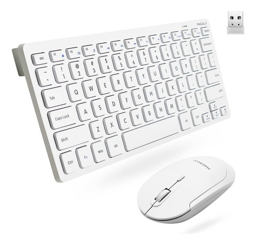 Combo De Teclado Y Mouse Inalámbricos Pequeños, Essential