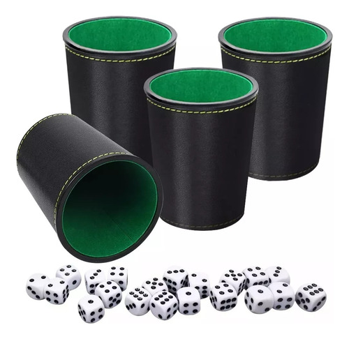 Juego De Mesa Juego De 4 Cachos De Eco Cuero Negro Simplit