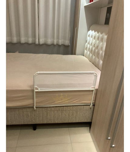 Império Diano kit 2 grade cama box proteção criança bebe 68cm cor branca liso