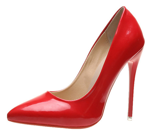 Tacones Altos De Gran Tamaño Para Mujer Con Punta Puntiaguda