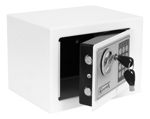  Guardex  BXSB-23 Caja Fuerte Electrónica De Seguridad Codigo Digital Y Llave Color Blanco