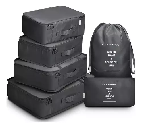 Set X6 Organizador De Valija Viaje Kit Estuche Ropa Neceser