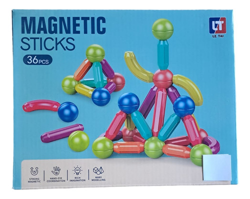 Juego Magnetic Sticks 36 Piezas 