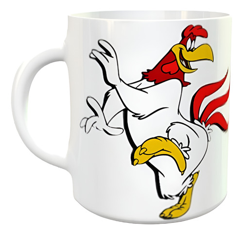 Taza Cerámica Sublimada El Gallo Claudio Looney Tunes Blanco El Gallo Claudio Looney Tunes D1