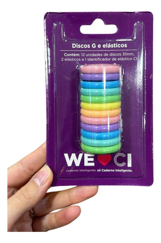 Repuesto Discos Multicolor G Y Elastico Cuaderno Inteligente
