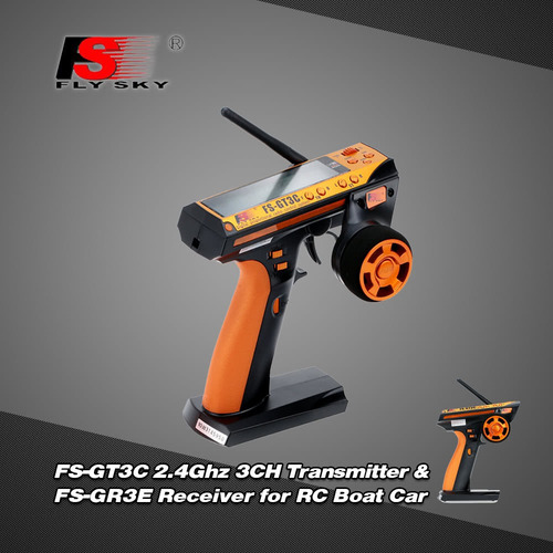 Original Flysky Fs-gt3c 2.4g Control Remoto Con Lcd