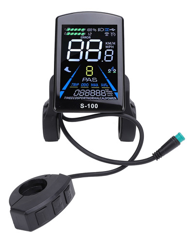 Pantalla Eléctrica Con Panel Lcd Para Bicicleta De Montaña,