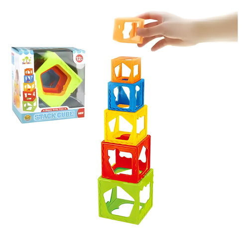 Cubos Infantiles Apilables Encastrables Cubo Didactico