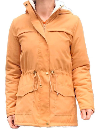 Parka Mujer Campera Con Peluche Abrigada Con Capucha