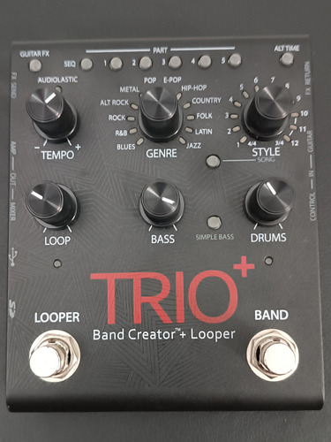 Pedal Digitech Trio + Band Creator Plus Looper