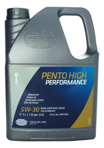 Aceite Motor Sintetico Pentosin Aleman 5w-30 5 Litros