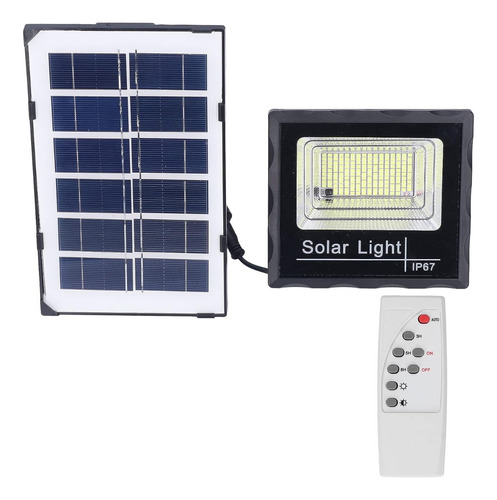 Foco Solar Led 30w Con Control Y Fotocélula Luz Fija