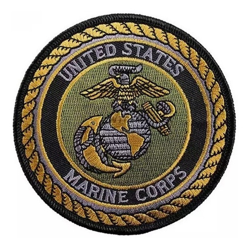 Parche Grande Textil Velkro Usmc Marines Usa