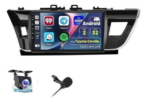 Estereo Toyota Corolla 2014-2016 Android Carplay Gps 2g+32g