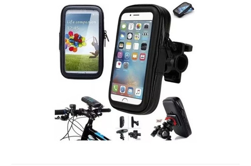 Soporte Funda Celular Moto Bicicleta Impermeable Lluvia Agua