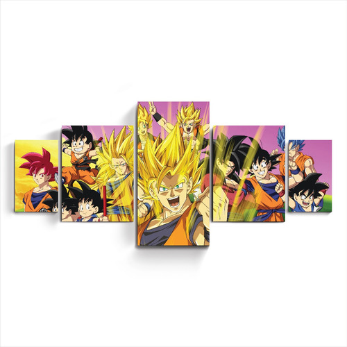 Cuadro Anime Dragon Ball Super Sayayin Goku Dios Blue Dbz