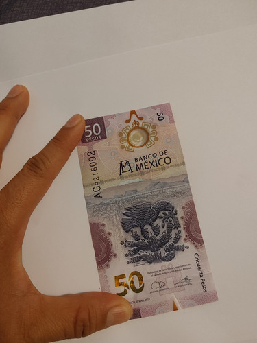 Billete De 50 Serie Ag Con Error De Impresión Y De Regalo 