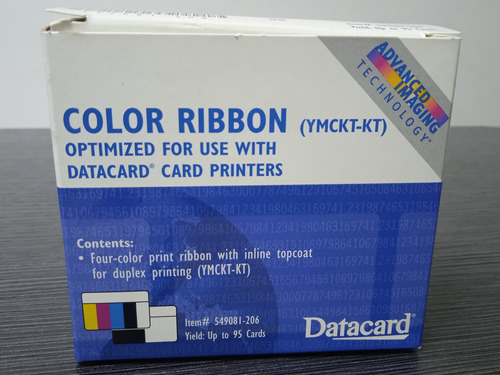 Cinta Color Ribbon 549081-206 Carnets Ymckt-kt Datacard