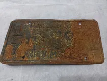 Comprar Chapa Patente Muy Antigua Original New México Patente
