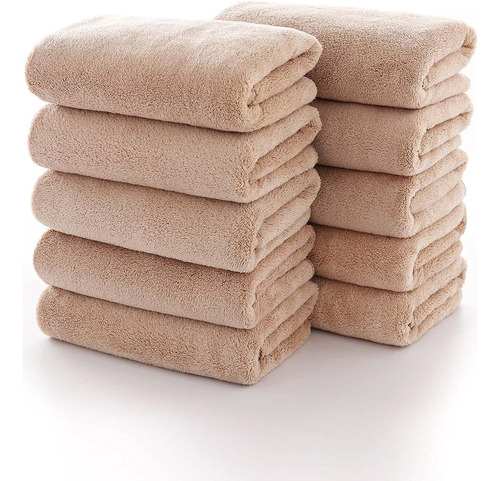 Lumimi Towels Juego De 10 Toallas De Mano De Microfibra Suav