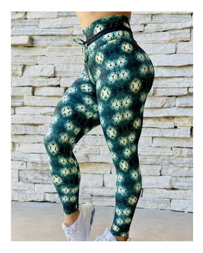 Imagem 3 de 3 de Calça Legging Com Franzido Empina Bumbum Ref. 479