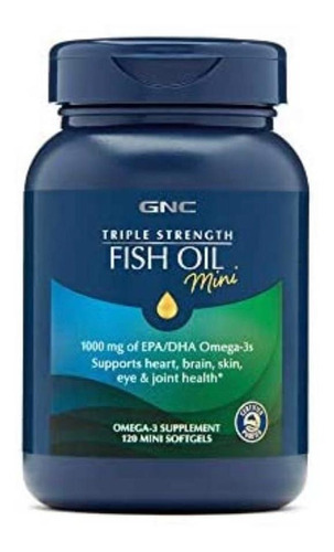 Omega 3 - Gnc - 1000mg Epa/dha (120 Mini Softgels)