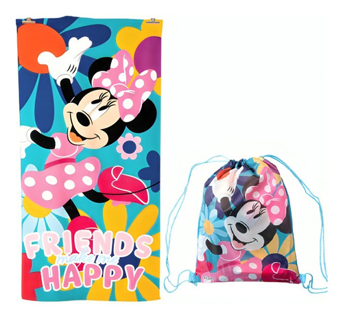 Toalla Playa Algodon 70x140cm  Disney Minnie