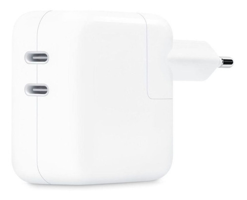 Fonte 35w Macbook Air Pro E iPhone 2 Portas Usb-c Foxcom Cor Branco