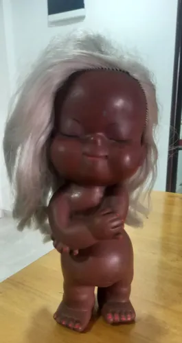 Antigua Muñeca Coqueta Morocha Retro Vintage En Goma 24 Alto (Usado)
