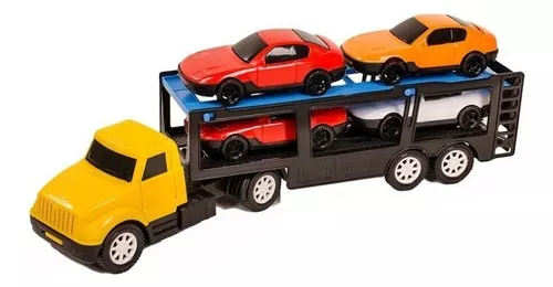 Brinquedos Caminhão Cegonha Brinquedo Grande Com 4 Carrinho Kit Completo, Magalu Empresas