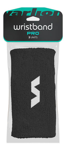 Par De Muñequeras Varlion Pro Largas Padel Tenis Color Negro Talle Único