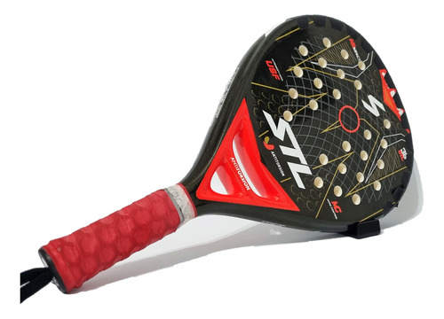 Soporte Paleta Padel X6 Exhibidor Mostrador Mueble Apoyo Negro