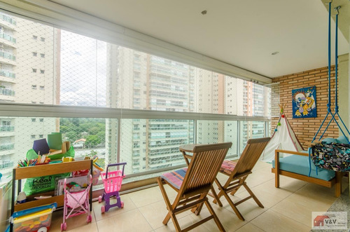 Imagem 1 de 15 de Apartamento Para Venda Em São Paulo, Brooklin, 4 Dormitórios, 2 Suítes, 5 Banheiros, 3 Vagas - Brklm1107_2-1155905