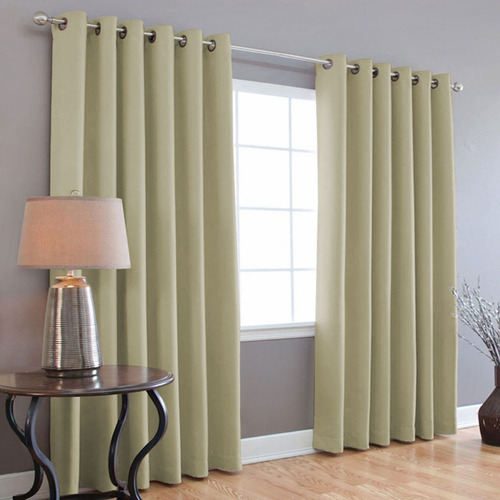 Imagen 2 de 10 de Cortinas Blackout 275cm Ancho X 215cm De Largo En 2 Paneles