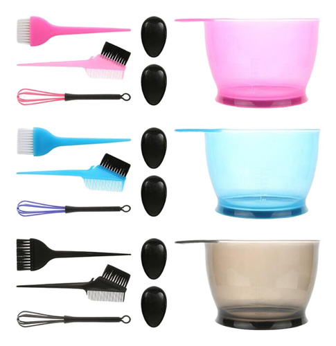5 Unids / Set Set De Herramientas De Color De Tinte Para El