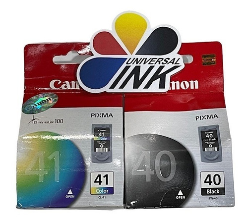 Cartuchos Canon Kit X2 40 Negro + 41 Color Originales